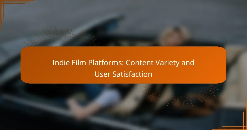 Indie Film Platforms: Content Variety and User Satisfaction