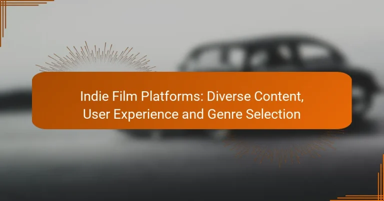 Indie Film Platforms: Diverse Content, User Experience and Genre Selection