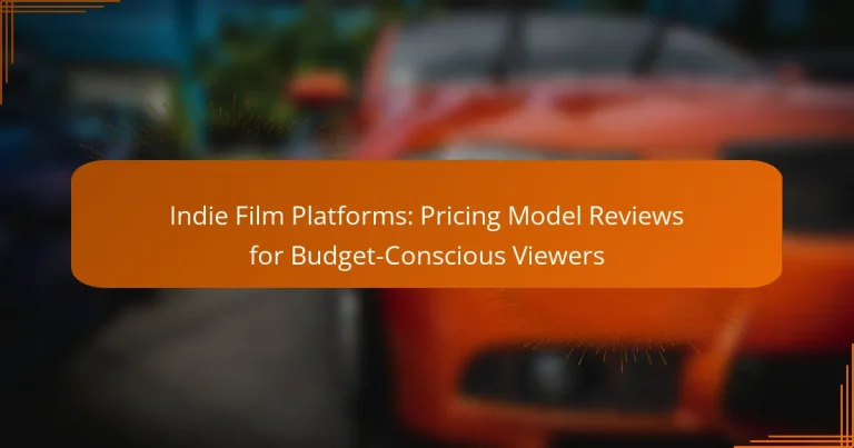 Indie Film Platforms: Pricing Model Reviews for Budget-Conscious Viewers