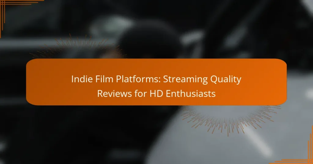 Indie Film Platforms: Streaming Quality Reviews for HD Enthusiasts