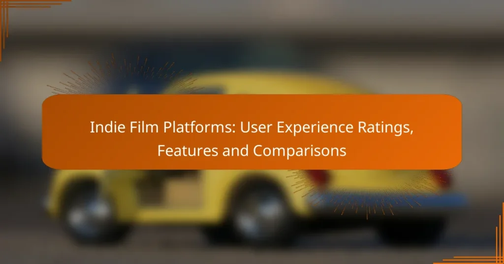 Indie Film Platforms: User Experience Ratings, Features and Comparisons