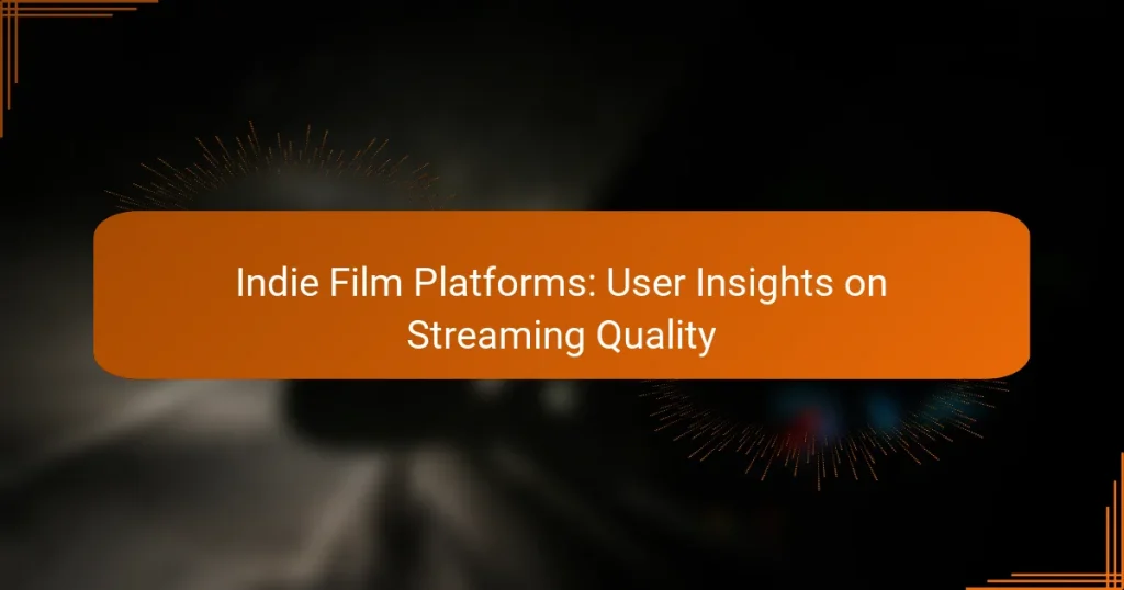 Indie Film Platforms: User Insights on Streaming Quality