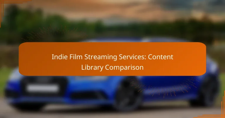 Indie Film Streaming Services: Content Library Comparison