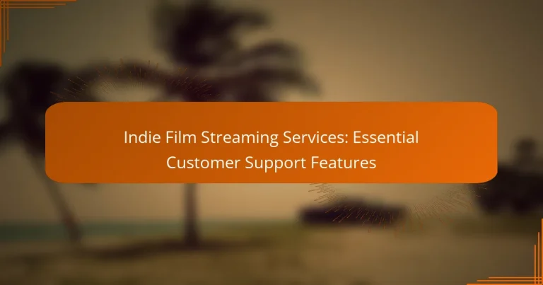 Indie Film Streaming Services: Essential Customer Support Features