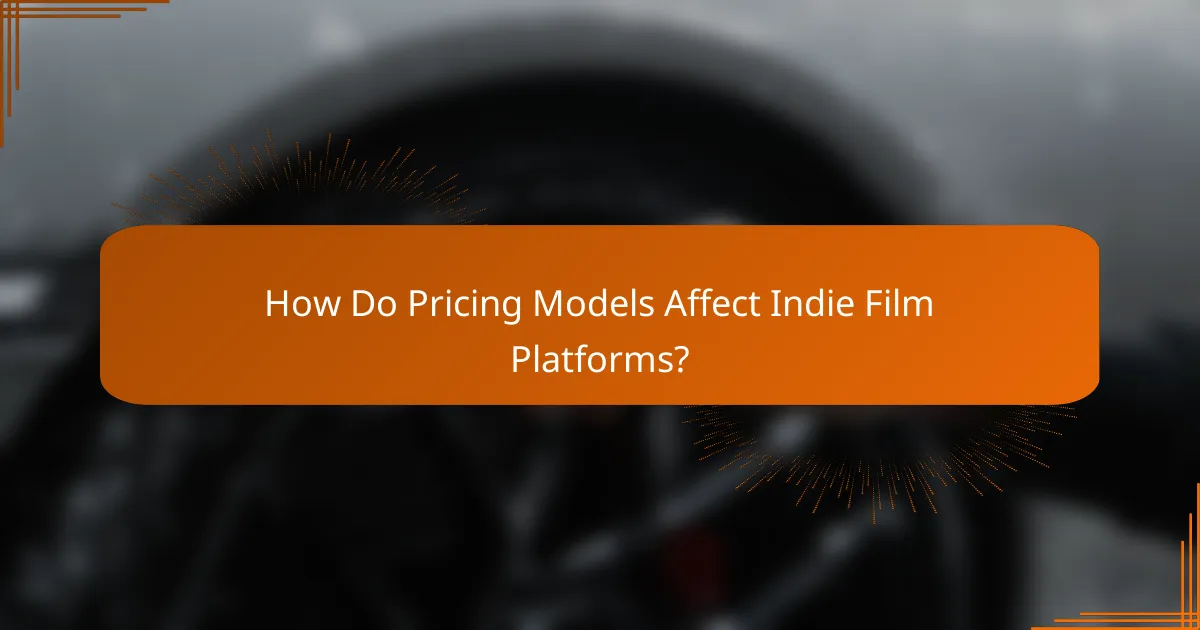 How Do Pricing Models Affect Indie Film Platforms?