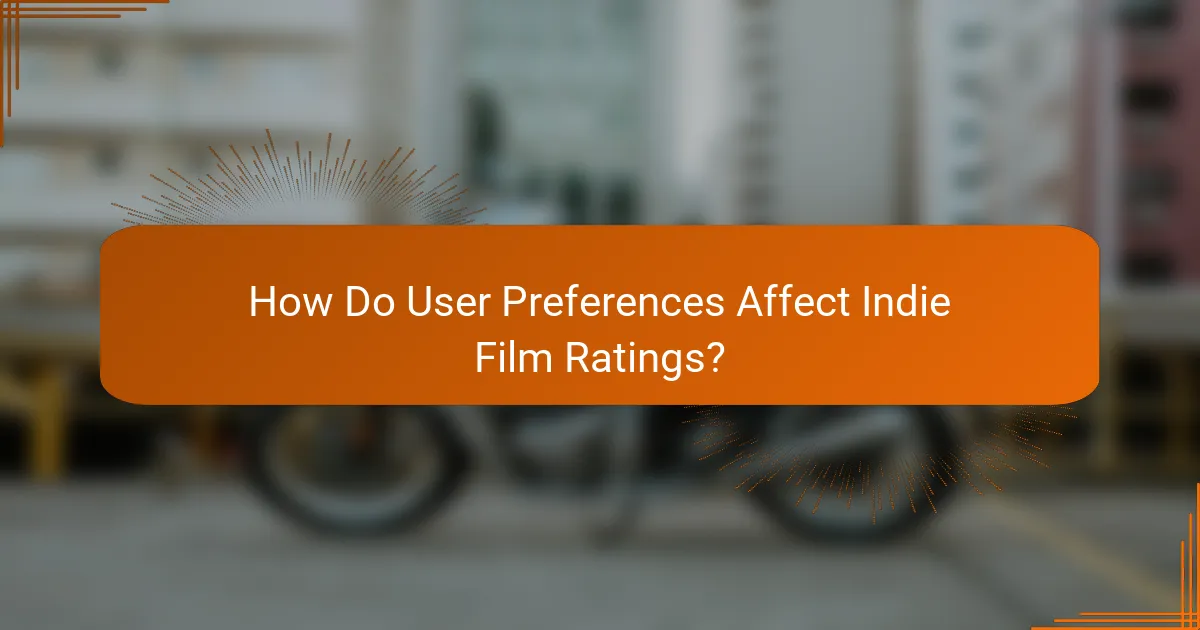 How Do User Preferences Affect Indie Film Ratings?
