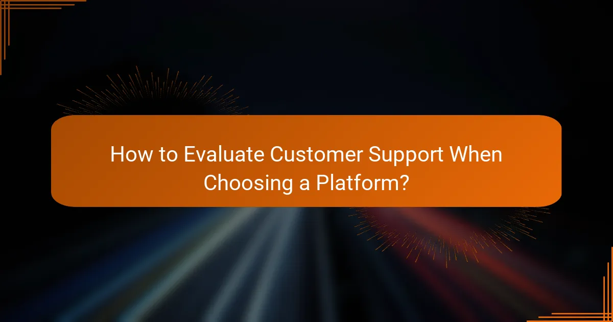 How to Evaluate Customer Support When Choosing a Platform?
