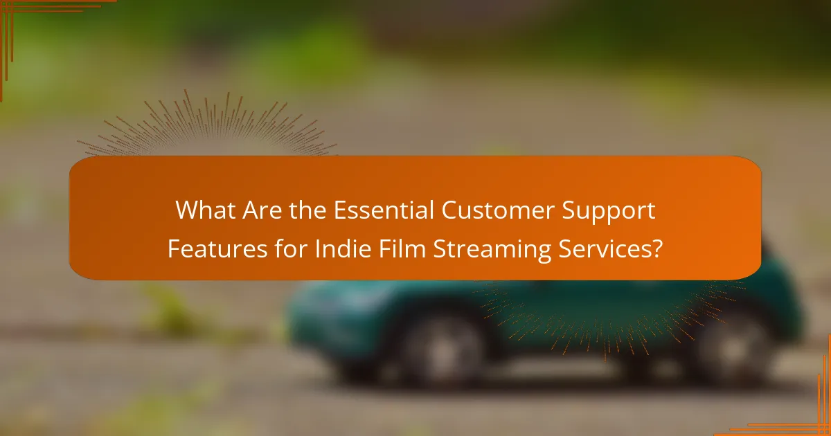 What Are the Essential Customer Support Features for Indie Film Streaming Services?