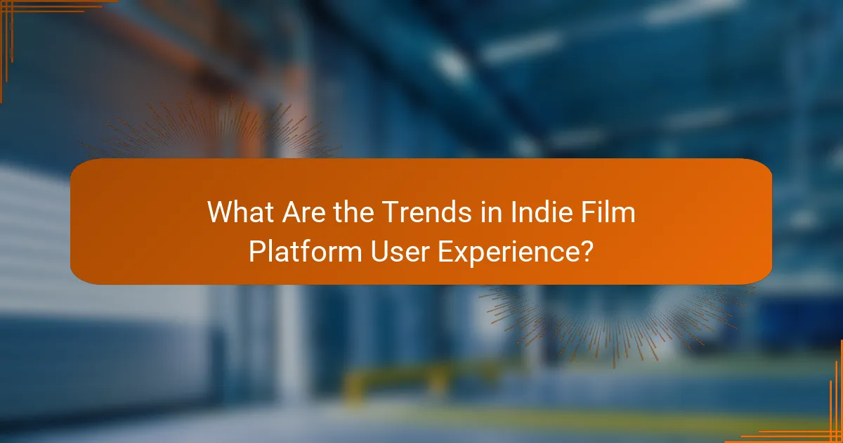 What Are the Trends in Indie Film Platform User Experience?