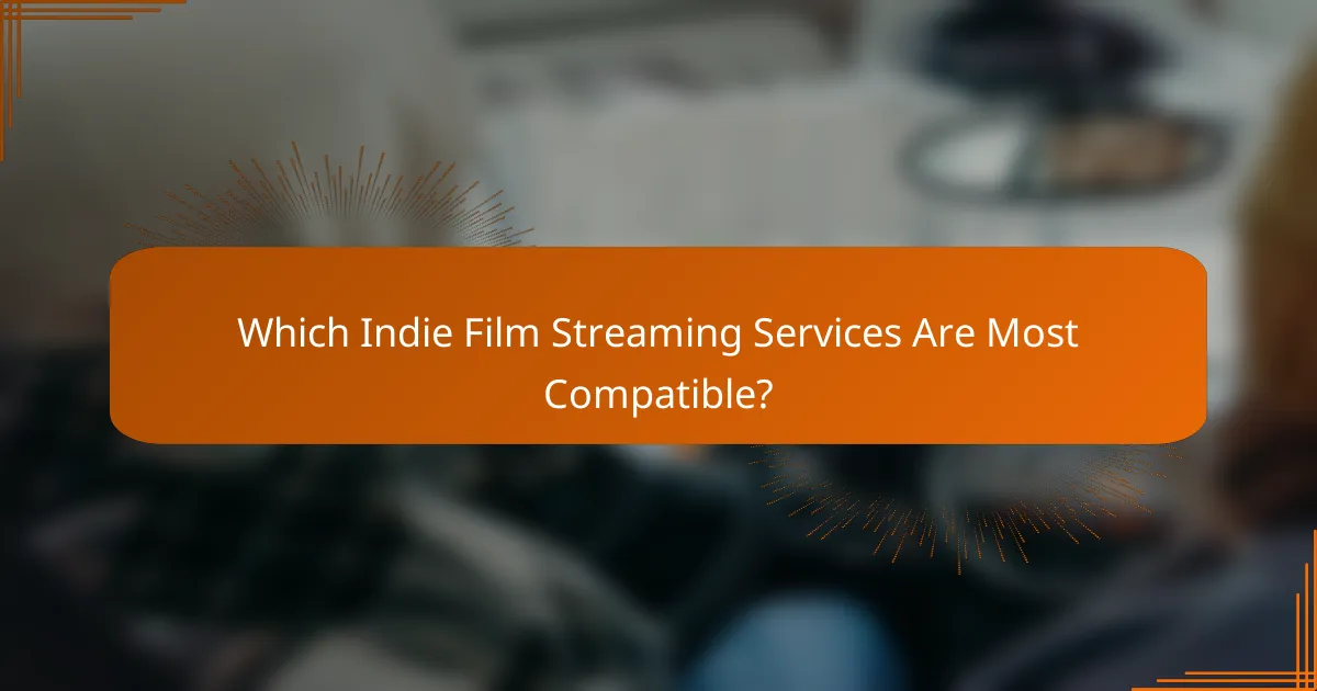 Which Indie Film Streaming Services Are Most Compatible?